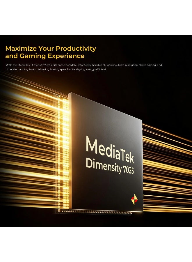 أوكيتل هاتف WP60 5G المتين بشاشة 7.2 بوصة HD+ وبطارية كبيرة 10,000 مللي أمبير وكاميرا 108 ميجابكسل بنظام أندرويد 15 (16GB+512GB NFC) - أسود - Image 5