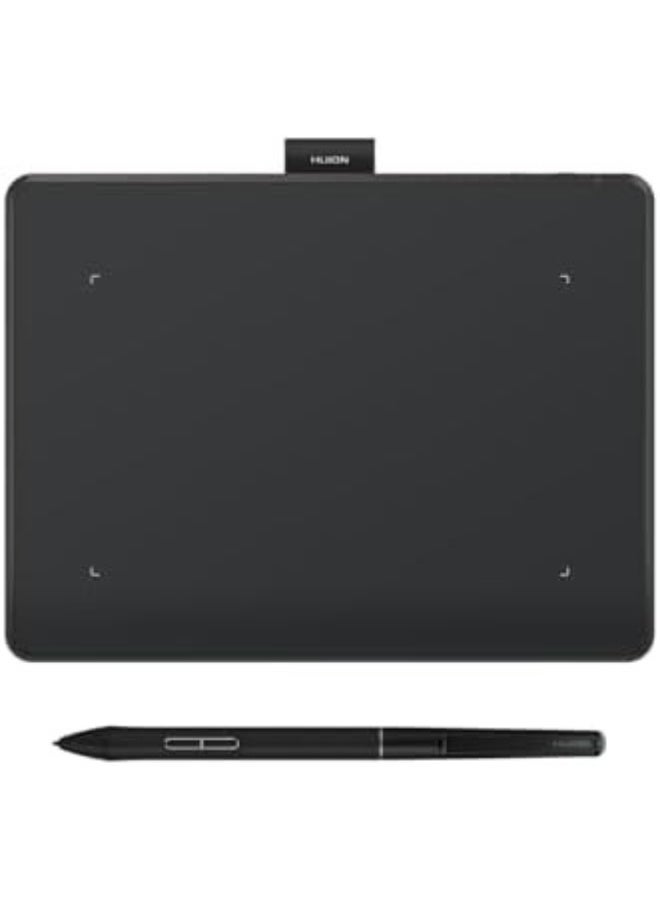 HUION Inspiroy Frego Small Wireless Drawing Tablet 6.3 x 3.9 Inch, Bluetooth Graphics Tablet for Design, Writing, Teaching & Photo Editing, Battery-Free Stylus Black - Image 1