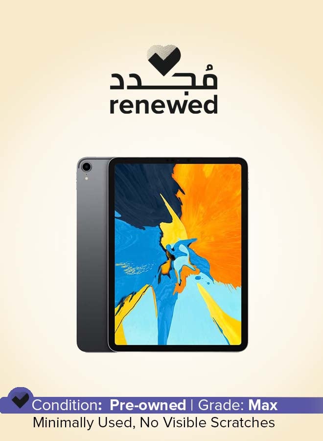 ابل  Renewed – iPad Pro 11-Inch (2018) 1st Gen WiFi + Cellular 256GB Space Gray - Image 1