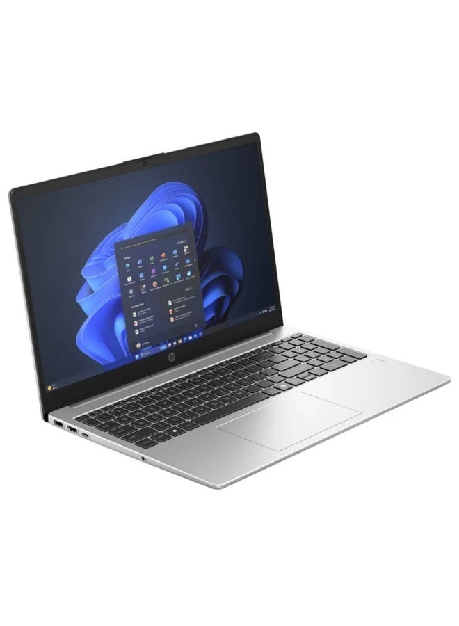 HP 250R G10 (Upgraded Version) Laptop With 15.6 Inch Full HD (1920X1080) Display, Core 3-100U Processor/8GB RAM DDR4/512GB SSD/Intel UHD Graphics/Windows 11 Pro/ English/Arabic Silver - Image 2