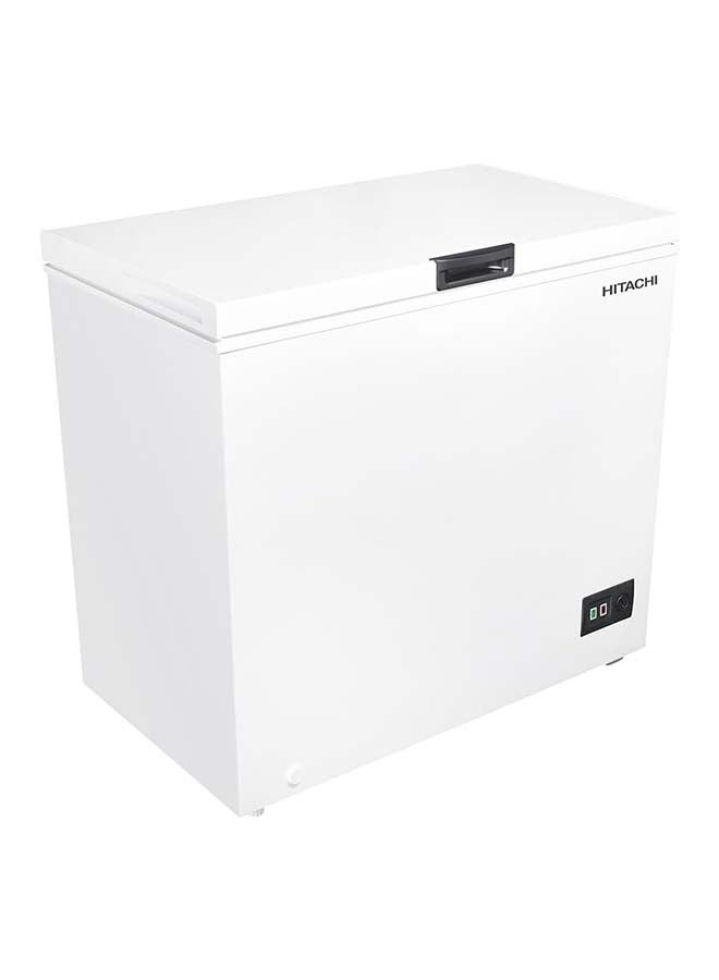 هيتاشي فريزر صندوقي 200 لتر، باب واحد، تبريد موفر للطاقة، ترموستات قابل للتعديل، تجميد سريع، سلة تخزين، تشغيل منخفض الضوضاء، أبيض – HRCS9200MN1WAE - Image 2