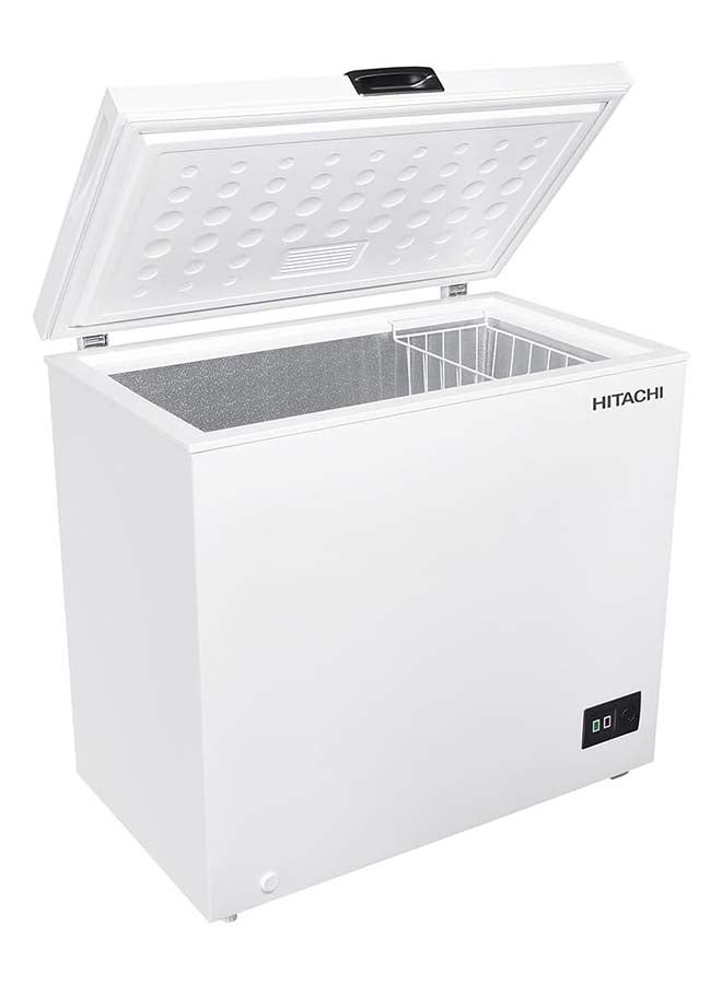 هيتاشي فريزر صندوقي 200 لتر، باب واحد، تبريد موفر للطاقة، ترموستات قابل للتعديل، تجميد سريع، سلة تخزين، تشغيل منخفض الضوضاء، أبيض – HRCS9200MN1WAE - Image 4