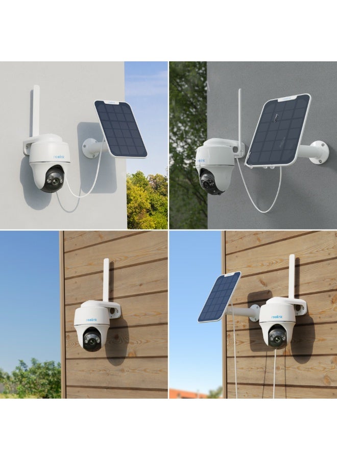 ريولينك Go PT Plus 2K+ 5MP 4G LTE Wireless Security Camera with Reolink Solar Panel, 355° Pan & 140° Tilt, Color Night Vision, AI Detection for Person/Vehicle/Animal, Battery Powered, IP64 Weatherproof - Image 5