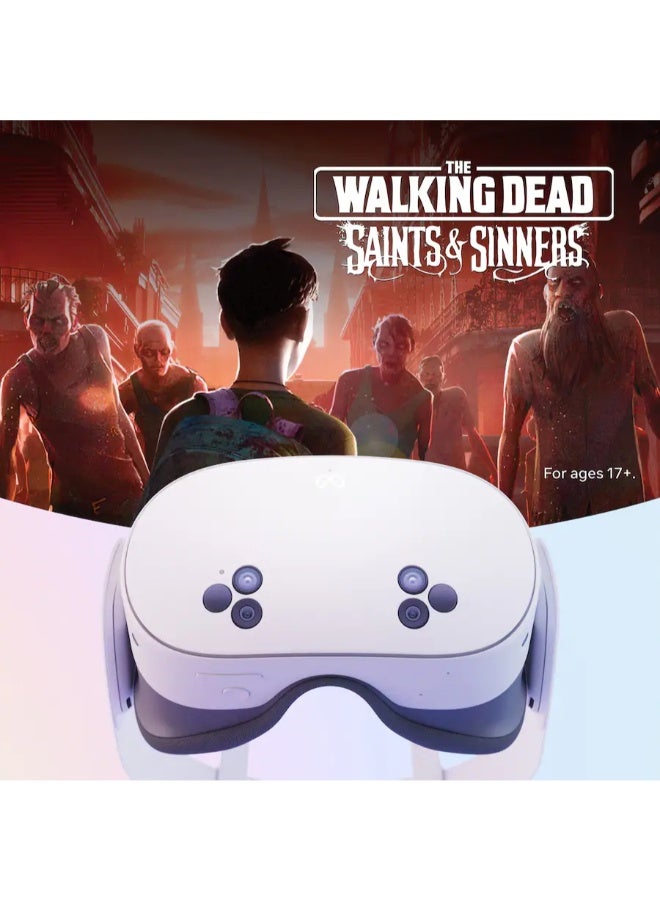 Meta Quest 3S 128GB — The Walking Dead: Saints & Sinners Bundle — Dive into Virtual Reality White - Image 1