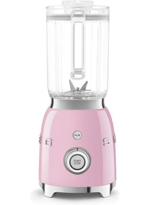 SMEG BLF03PKEU Retro Style Blender – 800W Countertop Blender with 48 oz BPA-Free Jug, 3 Speeds + Pulse, Ice Crush & Smoothie Functions – 50s-Inspired Design-Pink 800 W BLF03PKEU Multicolour
