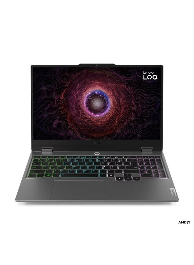 Lenovo LOQ 15ARP9 Gaming Laptop – AMD Ryzen™ 7 7435HS – NVIDIA GeForce RTX 4050 6GB – 12GB DDR5 RAM – 512GB PCIe SSD – 15.6-inch FHD IPS 144Hz 100% sRGB with G-Sync – Windows 11 – HD Camera – Backlit Keyboard – English/Arabic Luna Grey