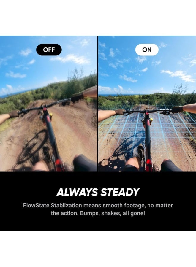 Insta360 X5 Motorcycle Bundle | 15M Waterproof 8K 360 Action Camera, Dual 1/1.28" Sensor, Low Light Capture, Wind Guard, Replaceable Lens, 185 Mins Battery Life, AI Editing, Auto Stabilization - Black - Image 2