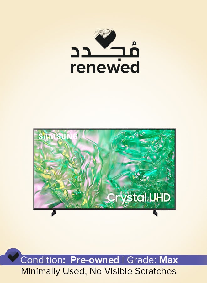 سامسونج Renewed - Smart TV, Crystal UHD, DU8000, 50 Inch, 2024, Dynamic Crystal Color, 4K Upscaling, Tizen OS, AirSlim Design UA50DU8000UXZN Titan Gray - Image 1