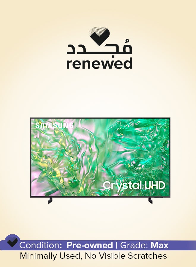 سامسونج Renewed - Smart TV, Crystal UHD, DU8000, 65 Inch, 2024, Dynamic Crystal Color, 4K Upscaling, Tizen OS, AirSlim Design UA65DU8000UXZN Titan Gray - Image 1