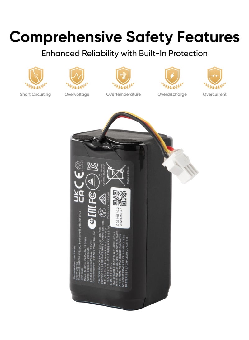 إيوفي حزمة بطارية بديلة للروبوت المكنسة، متوافقة مع 15C MAX، G40، G30، G20 سلسلة - Image 3