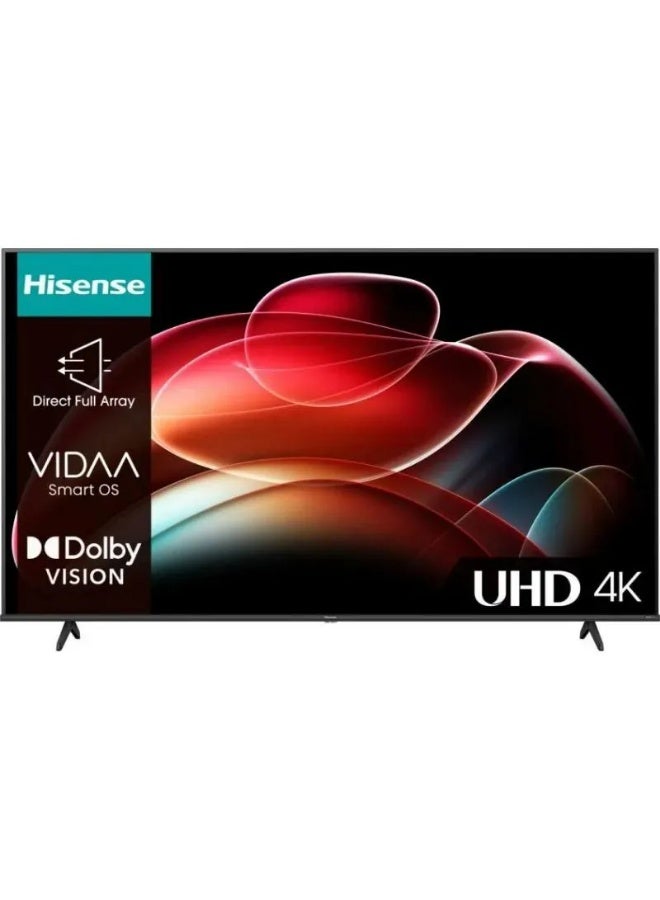 A6K 50 Inch 4K UHD Smart LED TV - H-50A6K H-50A6K Black