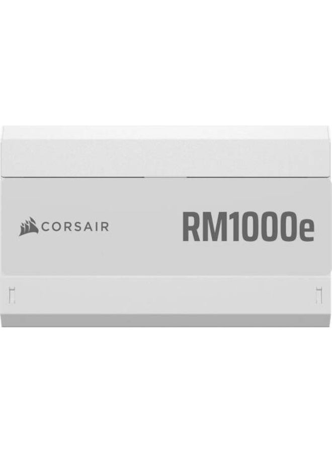 CORSAIR RMe Series RM1000e 1000W 80+ Gold Fully Modular Low Noise ATX 3.1 Power Supply, PCIe 5.1 Ready, Zero RPM Fan Mode, Compact Design, Japanese Capacitors, Sleeved Cables, White | CP-9020294-UK - Image 2