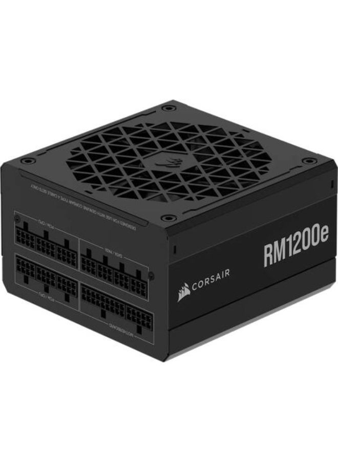 CORSAIR RMe Series RM1200e 1200W 80 Plus Gold Fully Modular ATX 3.1 Power Supply, PCIe 5.1 Ready with 12V-2x6 Connector, Low Noise Zero RPM Fan Mode, 105°C Japanese Capacitors, Compact 150mm Design, Black | CP-9020258-UK - Image 2
