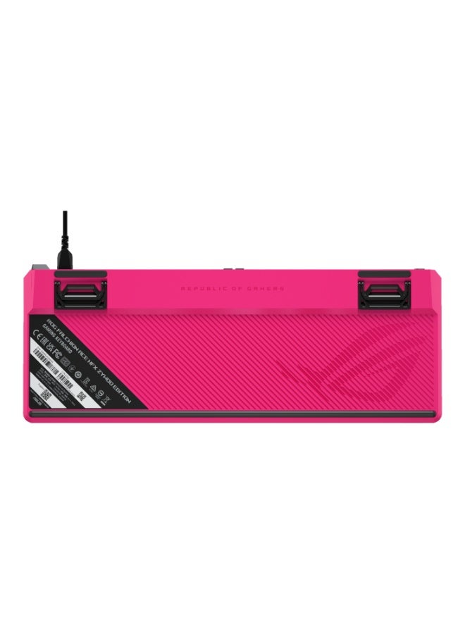 أسوس ROG Falchion Ace HFX ZywOo Edition 65% Compact Gaming Keyboard, ROG Magnetic HFX Switches, Adjustable 0.1–4mm Actuation, 8000Hz Polling, Per-Key RGB, Dual USB-C, Gasket Mount, Rapid Trigger, Aura Sync, Premium Esports Design | 90MP04KE-BKUA20 Black - Image 5