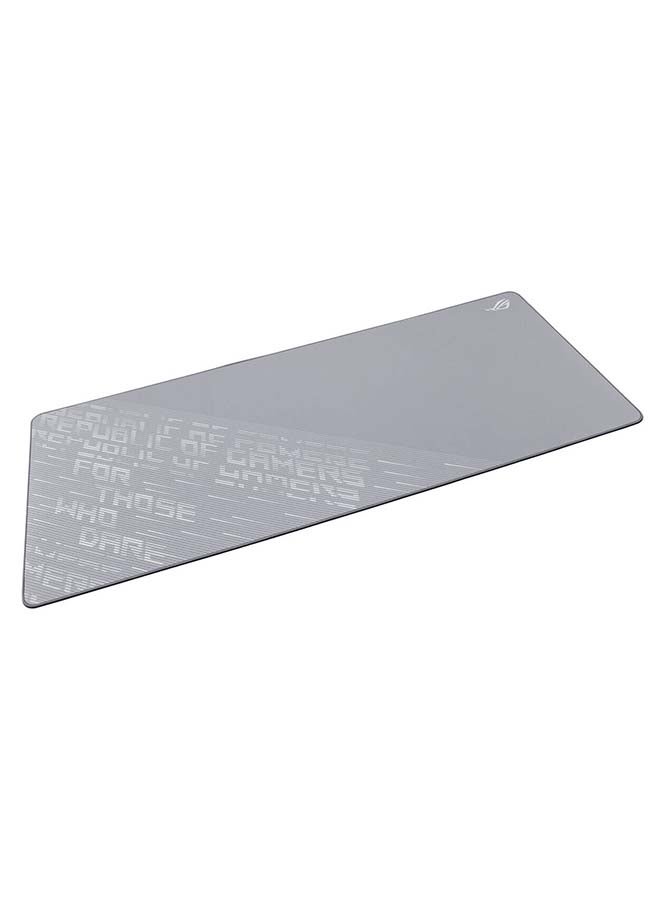 ASUS ROG Scabbard II Arctic Gray XXL Gaming Mouse Pad (900×400×3mm) – Extended Desk Mat, Water/Oil/Dust-Repellent Cloth Surface, Anti-Fray Stitched Edges, Non-Slip Rubber Base, Optimized for Precision & Speed Gaming Mice | 90MP03H0-BPUA00 - Image 2