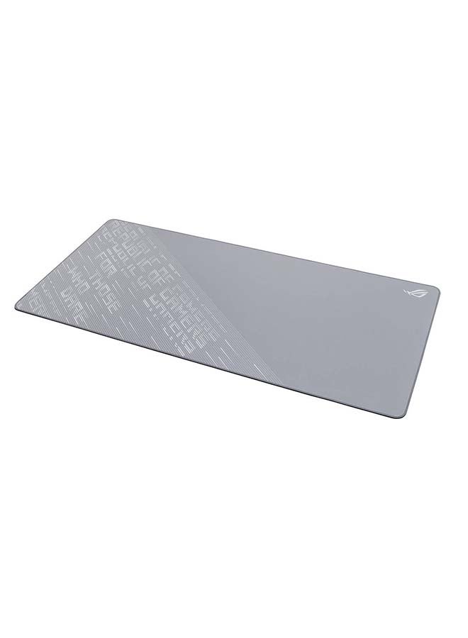 ASUS ROG Scabbard II Arctic Gray XXL Gaming Mouse Pad (900×400×3mm) – Extended Desk Mat, Water/Oil/Dust-Repellent Cloth Surface, Anti-Fray Stitched Edges, Non-Slip Rubber Base, Optimized for Precision & Speed Gaming Mice | 90MP03H0-BPUA00 - Image 3