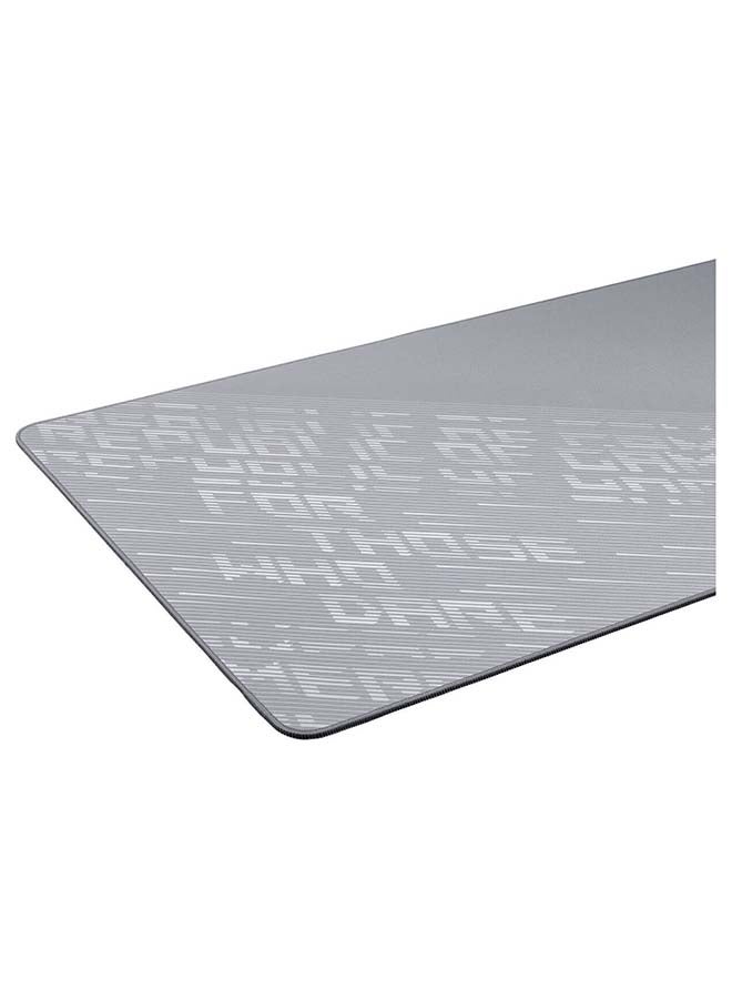 ASUS ROG Scabbard II Arctic Gray XXL Gaming Mouse Pad (900×400×3mm) – Extended Desk Mat, Water/Oil/Dust-Repellent Cloth Surface, Anti-Fray Stitched Edges, Non-Slip Rubber Base, Optimized for Precision & Speed Gaming Mice | 90MP03H0-BPUA00 - Image 4