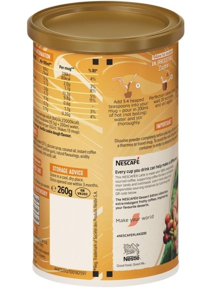 نسكافيه نكهة لاتيه عجينة البسكويت بالفانيليا القهوة سريعة التحضير - Image 3