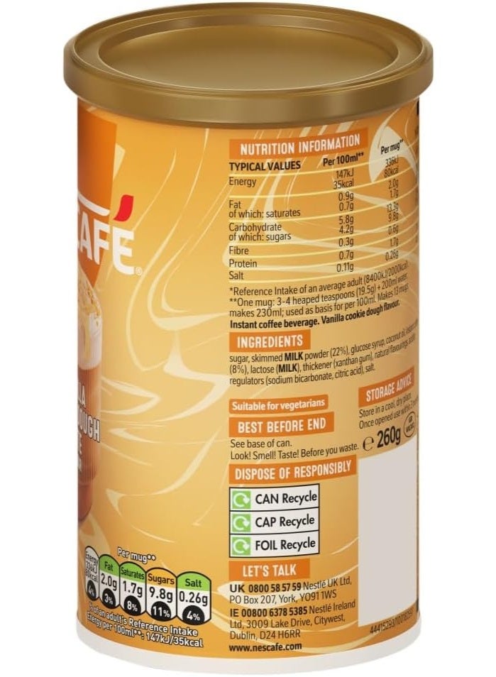 نسكافيه نكهة لاتيه عجينة البسكويت بالفانيليا القهوة سريعة التحضير - Image 4