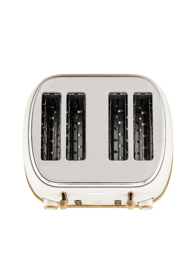 GEEPAS 4 Slice Bread Toaster Dual Control 1500 W | 6 Stage Adjustable Browning Control and Removable Crumb Tray | Defrost, Reheat and Cancel Functions | Perfect for Toasting Different Types Breads | 2 Years Warranty GBT36561UK-CR Cream 1500 W GBT36561UK-CR Cream - Image 5