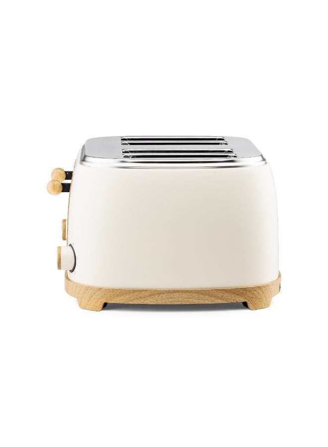 GEEPAS 4 Slice Bread Toaster Dual Control 1500 W | 6 Stage Adjustable Browning Control and Removable Crumb Tray | Defrost, Reheat and Cancel Functions | Perfect for Toasting Different Types Breads | 2 Years Warranty GBT36561UK-CR Cream 1500 W GBT36561UK-CR Cream - Image 4