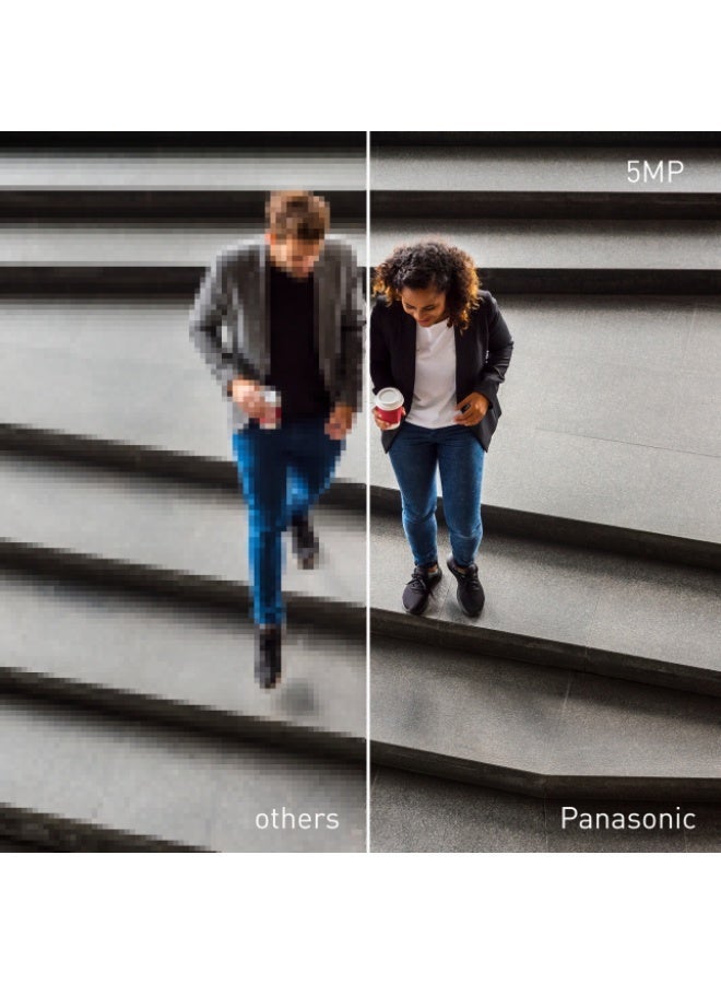 باناسونيك 5MP(1624P) 3.6mm Fixed Focal Lens Network IP Outdoor Bullet Camera With Advance Analytics, Smart IR Night Vision, Smart Event, Face Detection | PM-VB5ULFR-W - Image 5