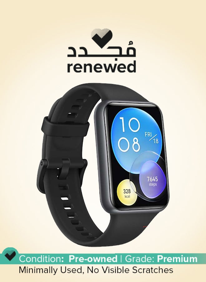 HUAWEI Renewed - WATCH FIT 2 Active Edition Smartwatch With 1.74"FullView Display Durable Battery Life Automatic SpO2 Monitoring Midnight Black - Image 1