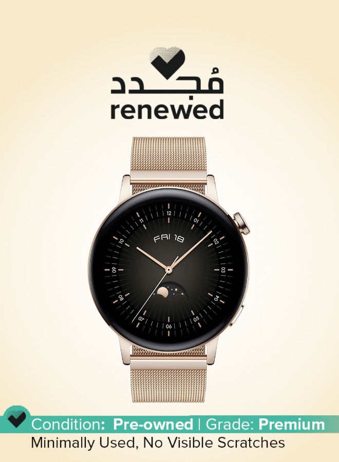 HUAWEI Renewed - WATCH GT 3 42 mm Smartwatch gold - Image 1