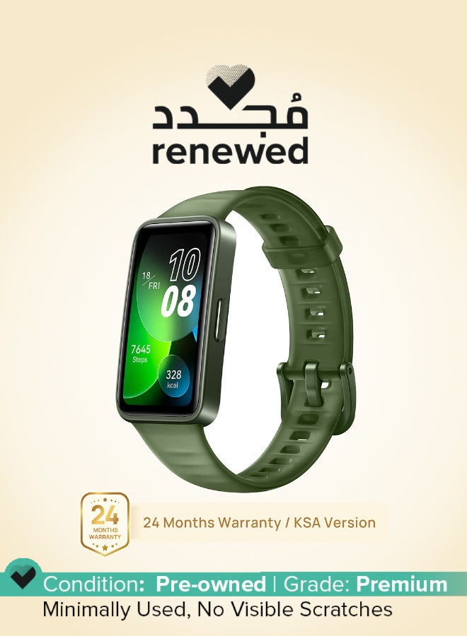 هواوي Renewed - Band 8 Smart Watch, Ultra-thin Design, Scientific Sleeping Tracking, 2-week battery life Emerald Green - Image 1