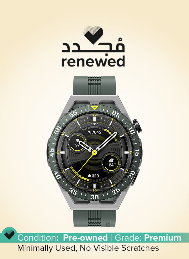 HUAWEI Renewed - GT 3 SE Smart Watch Sleek And Stylish Science-Based Workouts Sleep Health Monitoring Two-Week Battery Life Diverse Face Designs Compatible With Android iOS green - Image 1
