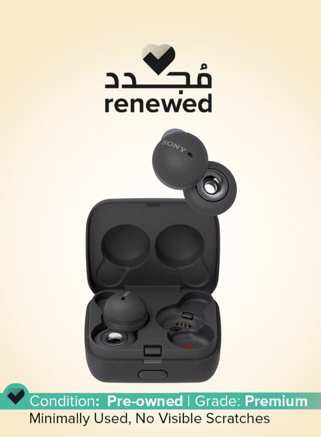 Sony Renewed - Linkbuds Open Ring Design Truly Wireless Earbuds With Charging Case black - Image 1