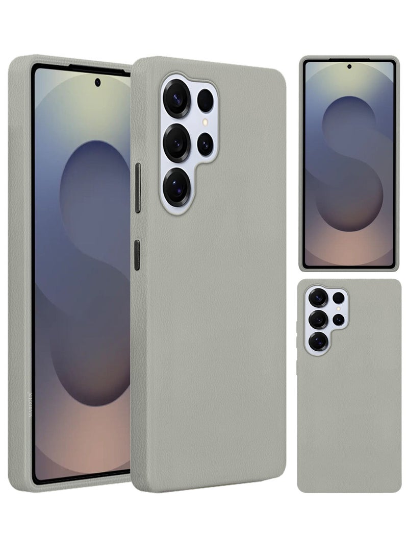 MARGOUN Leather Protective Cover for Samsung Galaxy S25 Ultra – Slim Design with Enhanced Drop Protection - Titanium Grey - Image 3