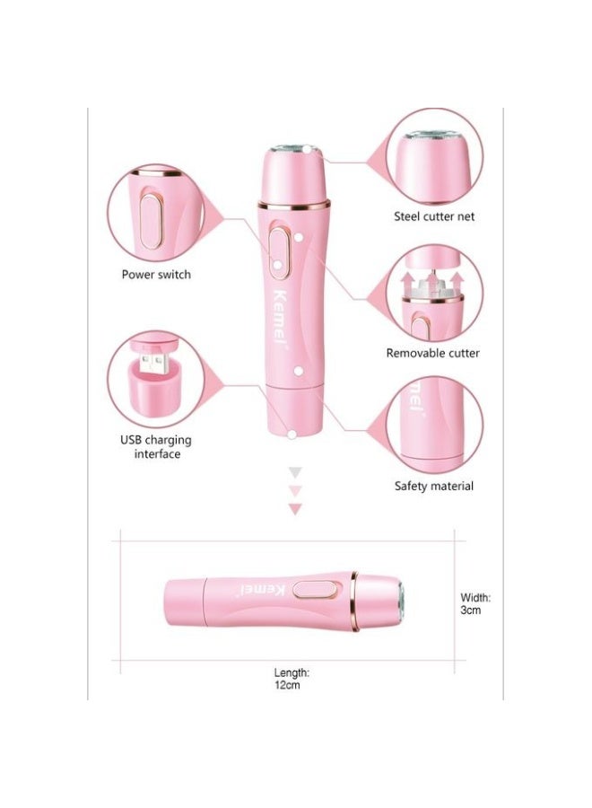 KEMEI USB Rechargeable Electric Hair Removal Machine - KM-2715 - 4in1.1 - Image 4
