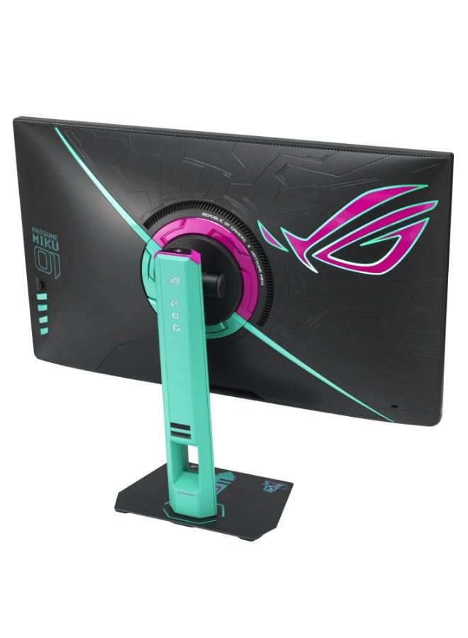 ASUS ROG Strix XG27ACMEG-G Hatsune Miku 27" QHD Fast IPS Gaming Monitor, 260Hz OC, 0.3ms, G-SYNC/FreeSync, HDR400, 95% DCI-P3, USB-C, HDMI 2.1, DisplayPort, ELMB Sync, Aura Sync RGB, Adjustable Stand, Phone Holder | 90LM0C7U-B01371 black - Image 5