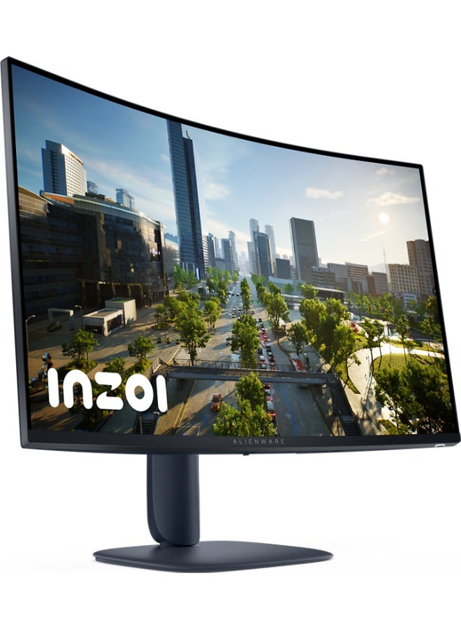 Alienware AW3225DM 32-inch 1500R Curved Gaming Monitor, QHD 2560×1440, 180Hz, 1ms, VA Panel, 1500R Curve, AMD FreeSync, VESA Adaptive-Sync, HDR400, 95% DCI-P3, HDMI 2.1 + DP 1.4, USB Hub, Height Adjustable Stand | AW3225DM black