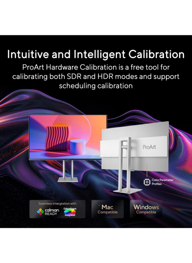 ASUS ProArt Display OLED PA32UCDM Professional Monitor: 32-inch (31.5 inch viewable), 4K UHD (3840 x 2160), QD-OLED, Ultra-slim, 240Hz, 0.1ms, Auto Calibration, HDR-10, HLG, Dolby Vision - Black black - Image 4