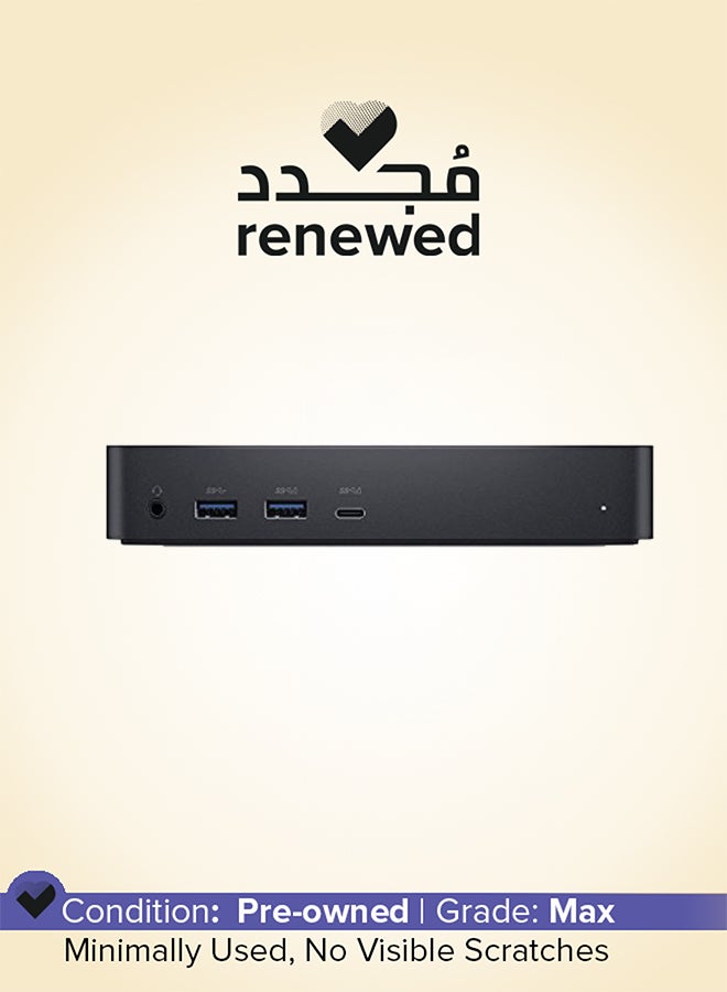 DELL Renewed - Universal Laptop Docking Station - Black - Image 1