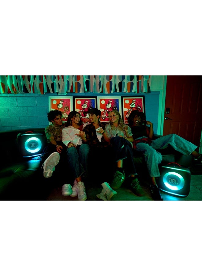 جي بي إل JBL PARTYBOX ENCORE 2 Portable Party Speaker with 2 Mic - Black JBLPBENCORE22MICAM BLACK - Image 5