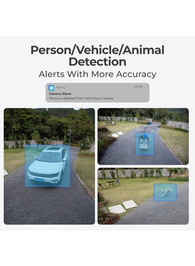 reolink Atlas PT Ultra 4K Solar Security Camera Outdoor, 360° Pan & Tilt Auto Tracking, 500-Day Long Lasting Battery, Up to 10s Pre-Recording, ColorX Night Vision, Wi-Fi 6, AI Smart Detection, Home Hub Compatible - Image 4