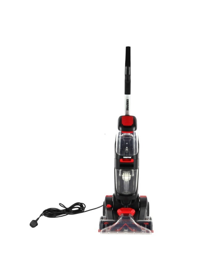 GEEPAS Carpet Washer | 800W | Dual Tank System | Dual Roll Brushes | Spot Cleaner Brush 1.5 L 800 W GCW19060 Black & Red - Image 5