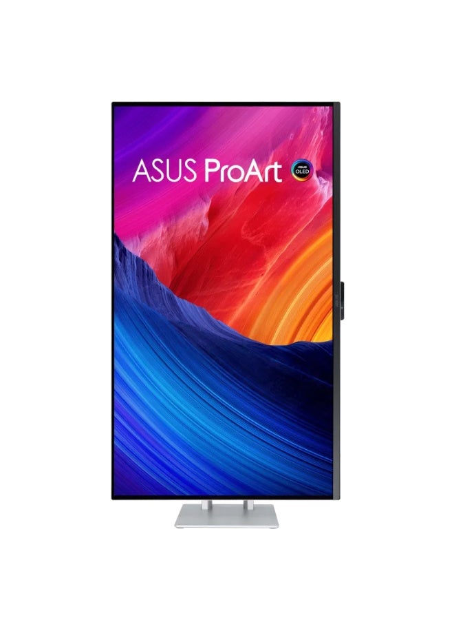 أسوس ProArt Display OLED PA32UCDM 31.5" 4K UHD QD-OLED Professional Monitor, 240Hz, 0.1ms, True 10-Bit Color, 1000-nit Peak HDR, Dolby Vision/HDR10/HLG, Dual Thunderbolt 4 (96W PD), HDMI 2.1, USB Hub, Ergonomic Stand, OLED Burn-In Protection | 90LM03HE-B01K70 Silver - Image 5