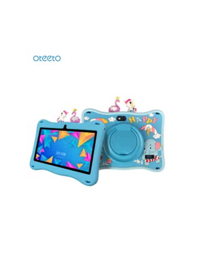 Oteeto TAB 5 Kids 5G Wifi Tablet with 7-Inch IPS LED Display 4GB RAM and 128GB ROM and 3000 mAh Battery - Blue - Image 1