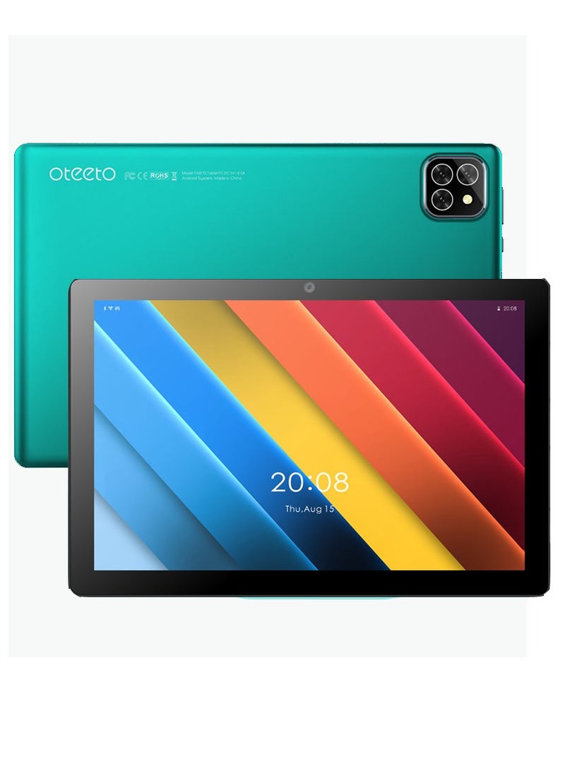 Oteeto Tab 10 Pro Android Tablet With 512GB ROM 8GB RAM 8000 mAh Battery - Green - Image 1