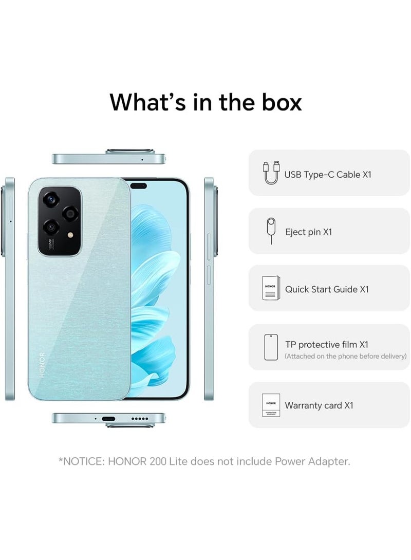 هونور 200 ليت 5G ثنائي الشريحة 12 جيجابايت رام 256 جيجابايت رام أسود منتصف الليل - النسخة الدولية - Image 5