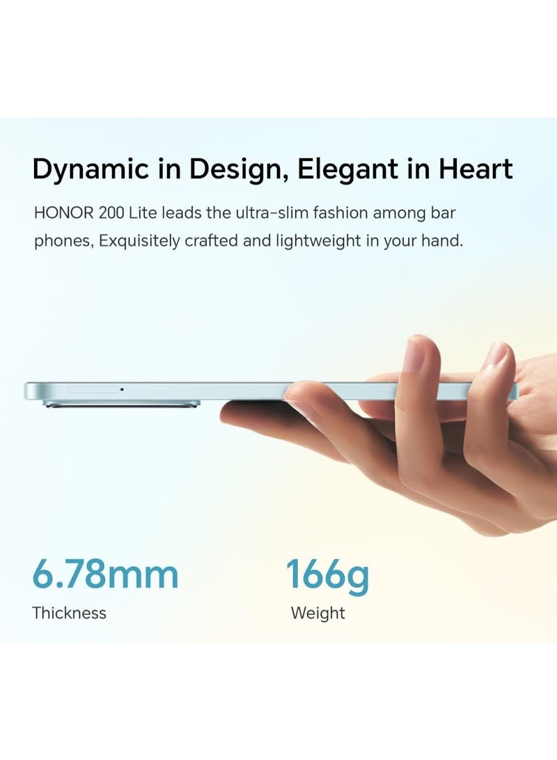 هونور 200 ليت 5G ثنائي الشريحة 12 جيجابايت رام 256 جيجابايت رام أسود منتصف الليل - النسخة الدولية - Image 2