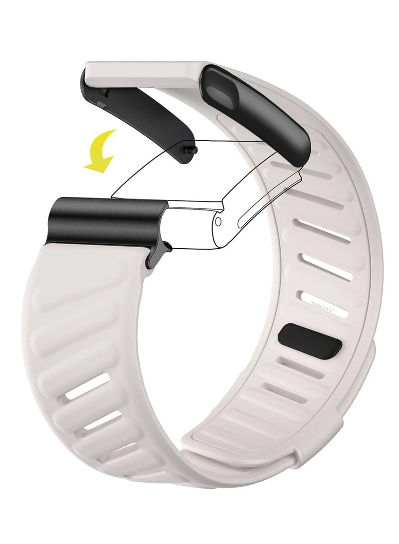 MARGOUN Sports Silicone Ventilated Band Compatible with Whoop MG - Waterproof Adjustable Fitness Wrist Strap - Starlight - Image 1