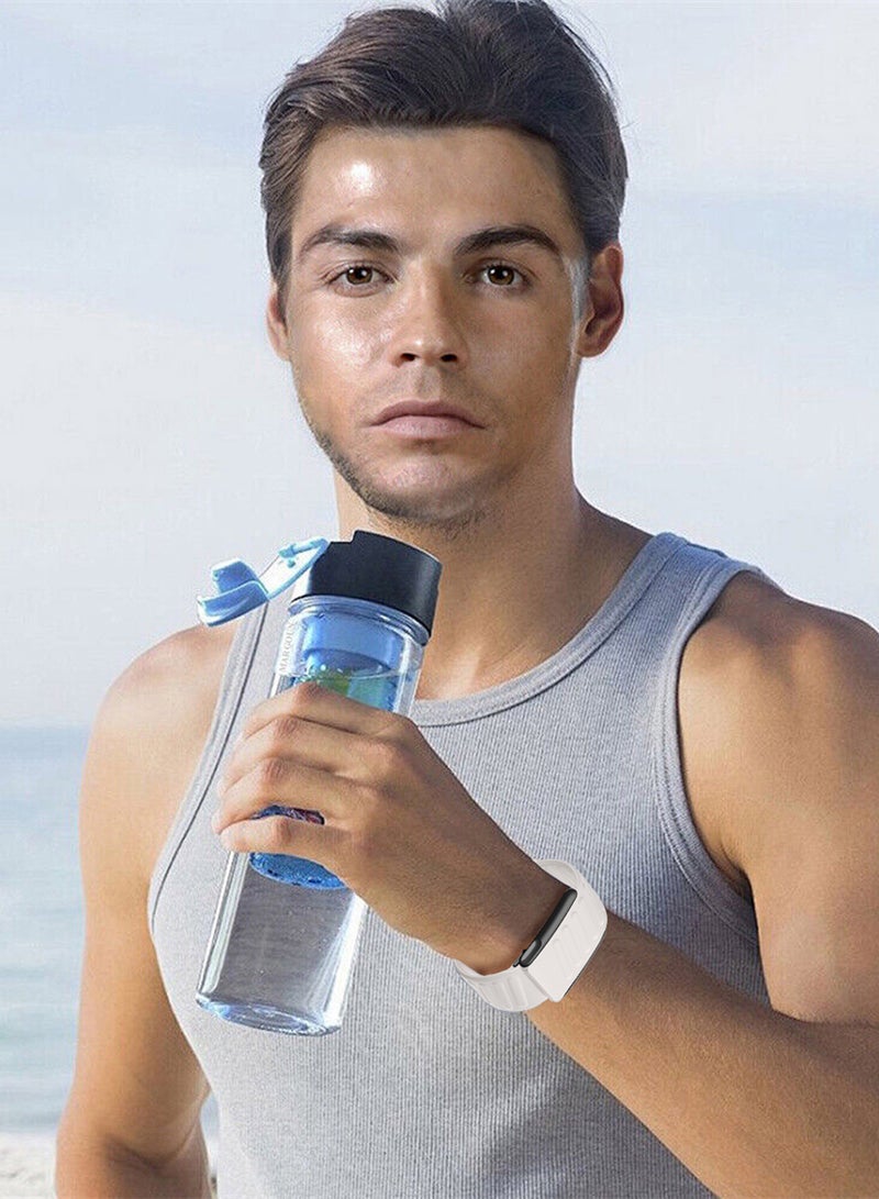 MARGOUN Sports Silicone Ventilated Band Compatible with Whoop MG - Waterproof Adjustable Fitness Wrist Strap - Starlight - Image 5