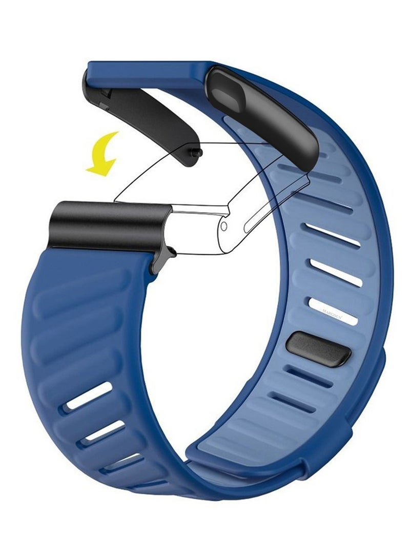 MARGOUN Sports Silicone Ventilated Band Compatible with Whoop MG - Waterproof Adjustable Fitness Wrist Strap - Blue - Image 1