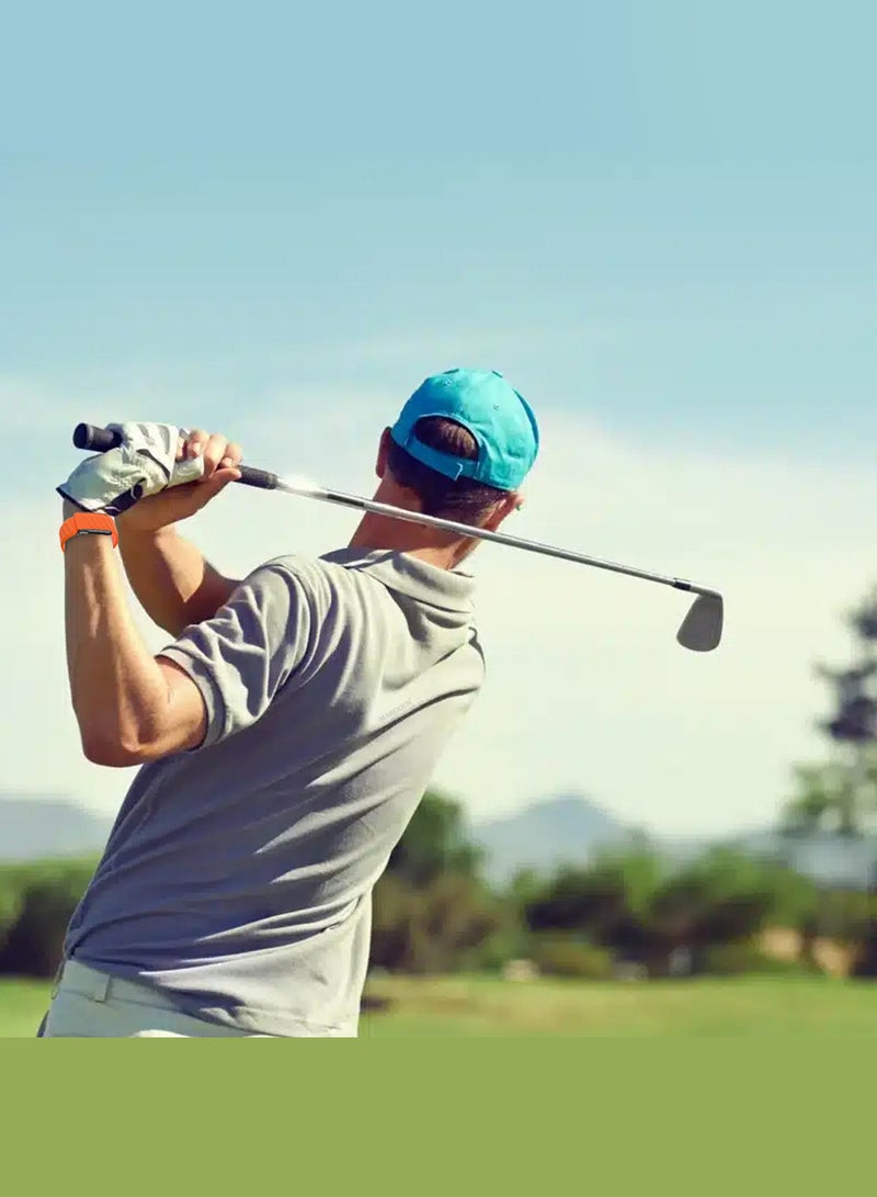 MARGOUN Sports Silicone Ventilated Band Compatible with Whoop MG - Waterproof Adjustable Fitness Wrist Strap - Orange - Image 5