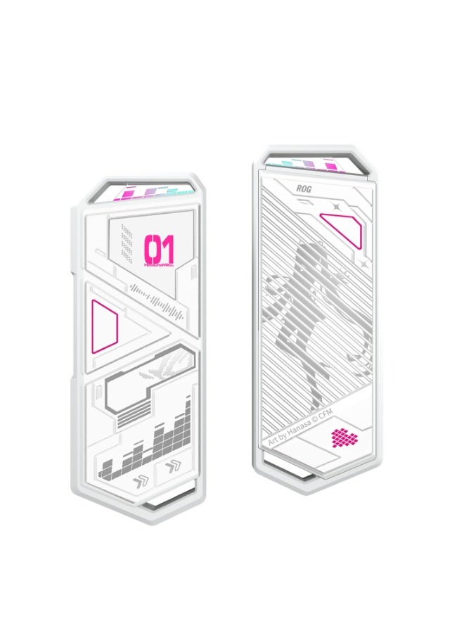 ASUS Rog Strix Arion Hatsune Miku Edition USB-C M.2 NVMe SSD Enclosure, Tool-Free Aluminum Case, USB 3.2 Gen 2 10Gbps, Aura Sync ARGB Lighting, Supports 2230/2242/2260/2280 NVMe SSDs up to 2TB, Windows & macOS Compatible | 90DD02H1-M09010 2 TB - Image 3